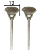 PROXXON STÅLBØRSTE PENSELFORM Ø13,0 MM 2 STK